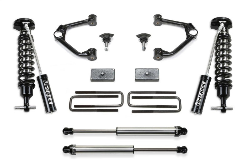 Fabtech 19-20 GM K1500 P/U w/Trail Boss/At4 Pkg 1.5in Budget Sys w/Dl 2.5 Resi & 2.25 - Mammoth Racing -