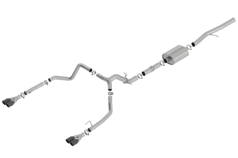 Borla 19 Chevrolet Silverado/GMC Sierra 1500 6.2L SS ATAK Catback Exhaust - Black Chrome Tips - My Store