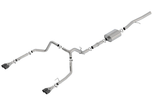 Borla 19 Chevrolet Silverado/GMC Sierra 1500 6.2L SS ATAK Catback Exhaust - Black Chrome Tips - My Store