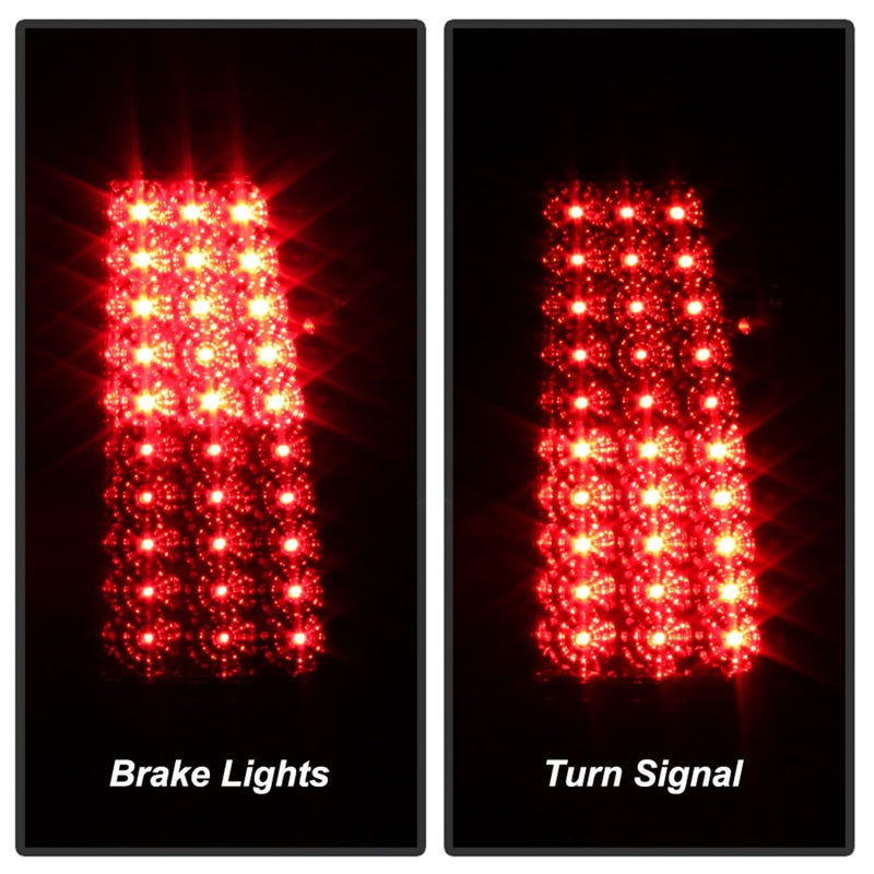 Xtune Chevy Silverado 1500/2500/3500 99-02 LED Tail Lights Red Smoke ALT-ON-CS99-LED-RS - Mammoth Racing -