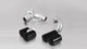 Remus 2012 BMW 3 Series F30 Black Chrome 76mm Straight Cut Tail Pipe Set - Mammoth Racing -