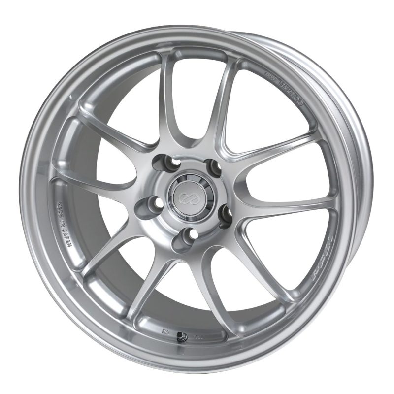 Enkei PF01 18x8.5 5x100 48mm offset 75mm Bore Dia Silver Wheel - Mammoth Racing -