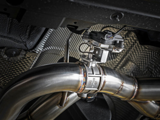 aFe MACH Force-Xp 2-1/2in Stainless Steel Axle Back Exhaust w/CF 15-19 BMW M3/M4 (F80/82/83) - Mammoth Racing -