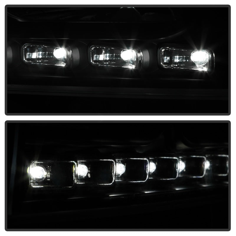 Xtune Dodge Charger 06-10 1Pc LED Crystal Headlights Black HD-ON-DCH05-1PC-LED-BK - Mammoth Racing -