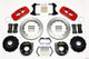 Wilwood Aero4 Rear P-Brake Kit 14.00in Red Mopar/Dana 2.36in Off w/Snap Ring Brng - Mammoth Racing -