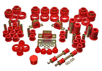 Energy Suspension 88-98 Chevy/GMC 2WD 1/2, 3/4, 1 Ton PickUp Red Hyper-flex Master Bushing Set - Mammoth Racing -