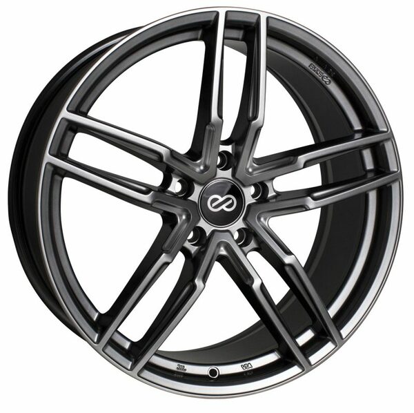 Enkei TS-7 18x8.5 5x100 45mm Offset 72.6mm Bore Gloss Black Wheel - Mammoth Racing -
