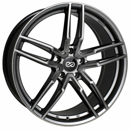 Enkei GTC02 17x7.5 4x100 35mm Offset 66.5mm Bore Black Wheel - Mammoth Racing -