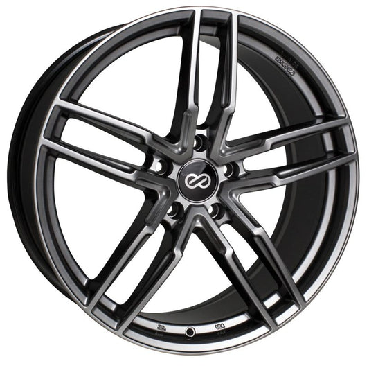 Enkei SS05 18x8.0 5x114.3 38mm Offset 72.6mm Bore Hyper Gray Wheel - Mammoth Racing -