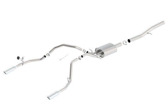 Borla 14 Silv/Sierra 1500 EC Std/CC Short 143.5in WB ATAK Single Split Rear Exit Cat-Back Exhaust - My Store