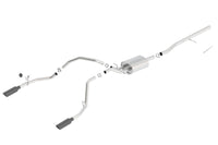 Borla 14 Silv/Sierra C/B Exh ATAK 1500 5.3L V8 AT/MT 2&4WD Ext Cab (78.7) WB - Black Chrome - My Store