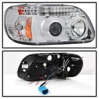 Spyder Ford Explorer 95-01 1PC Projector Headlights LED Halo Chrm PRO-YD-FEXP95-HL-1PC-C - Mammoth Racing -