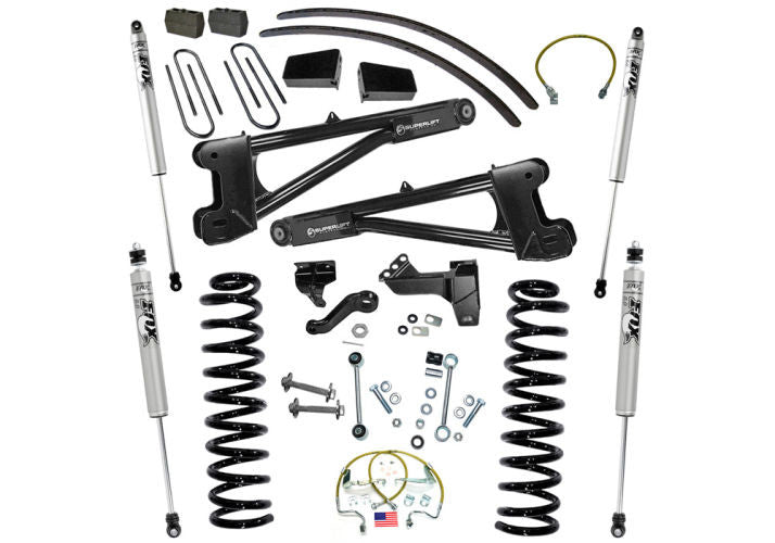 Superlift 08-10 Ford F-250 SuperDuty 4WD Diesel 8in Lift Kit w/ Repl Radius Arms/Fox 2.0 Shocks - Mammoth Racing -
