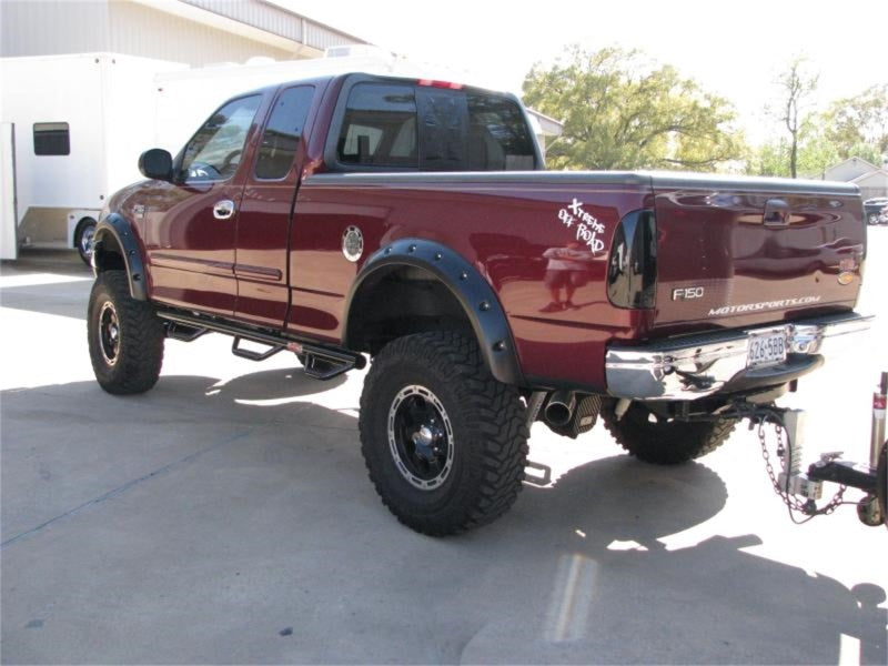 N-Fab Nerf Step 99-03 Ford F-150/Lobo SuperCab 4 Door 6.5ft Bed - Gloss Black - Bed Access - 3in - Mammoth Racing -