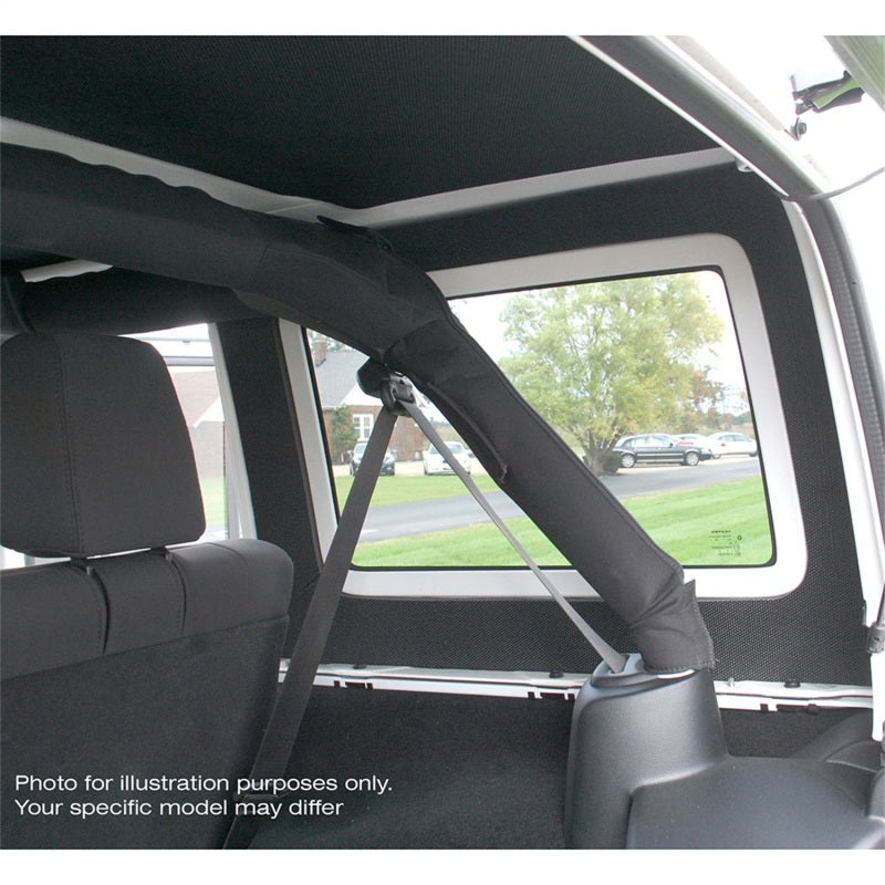 DEI 11-18 Jeep Wrangler JK 2-Door Rear Side Window - White - Mammoth Racing -
