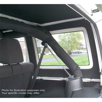 DEI 11-18 Jeep Wrangler JK 4-Door Leather Look Rear Side Window Black - Mammoth Racing -