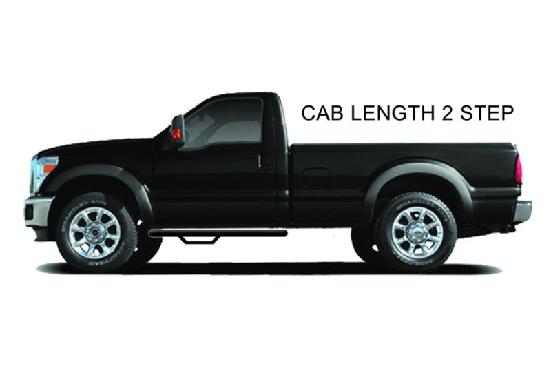 N-Fab Nerf Step 14-17 Chevy-GMC 1500 Regular Cab - Tex. Black - Cab Length - 3in - Mammoth Racing -