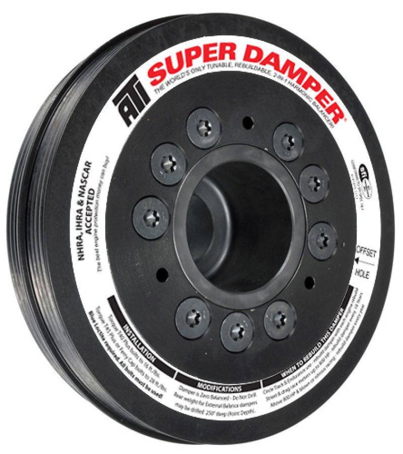 ATI Damper - 6.78in - Alum - (2) 4 Grv - Mitsubishi Eclipse - 4G63 w/Integral Lower Cam Drive - My Store