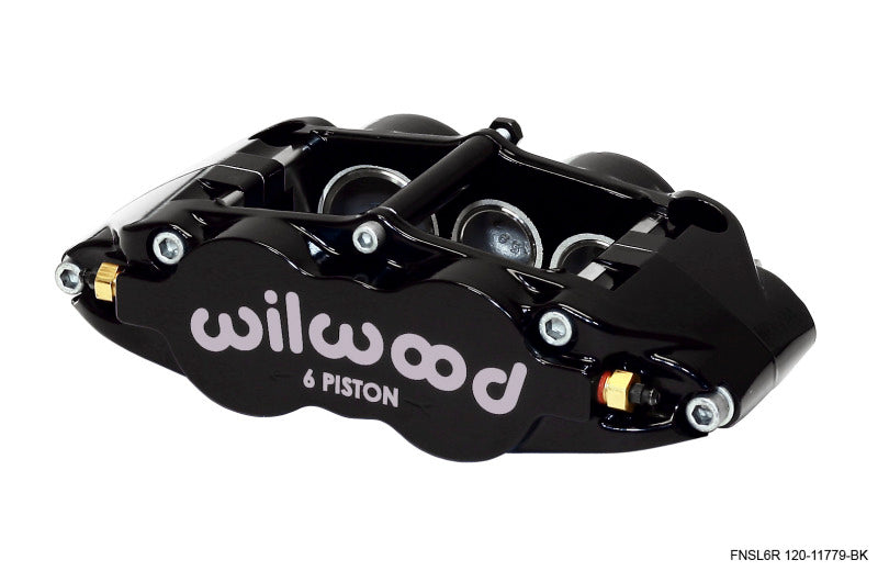 Wilwood Caliper-Narrow Superlite 6r-lh - Black 1.62/1.12/1.12in Pistons 1.25in Disc - Mammoth Racing -