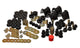 Energy Suspension 66-77 Ford Bronco 4WD (w/ 2 Deg C-Bushings) Black Hyper-Flex Master Bushing Set - Mammoth Racing -