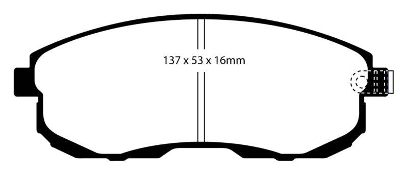 EBC 02-03 Infiniti G20 2.0 Redstuff Front Brake Pads - My Store