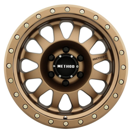 Method Mr304 Double Standard 17x8.5 0mm Offset 6x5.5 108mm CB Method Bronze Wheel