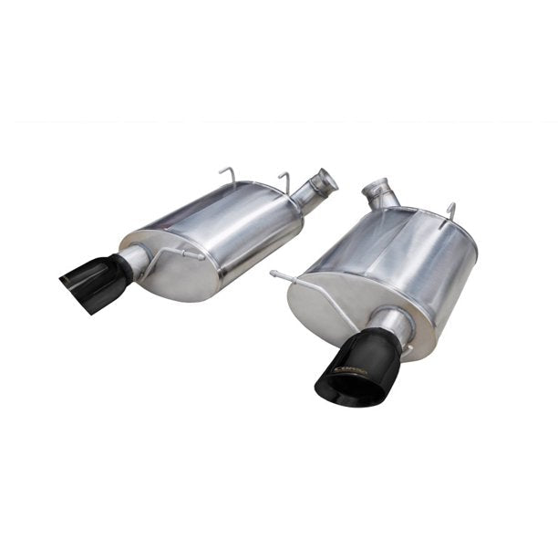 Corsa 11-12 Ford Mustang Shelby GT500 5.4L V8 Black Sport Axle-Back Exhaust - Mammoth Racing -