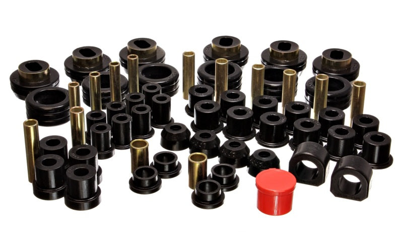 Energy Suspension 81-87 Chevy/GMC 4WD (w/ Aftermarket Frt Springs) Blk Hyper-flex Master Bushing Set - Mammoth Racing -