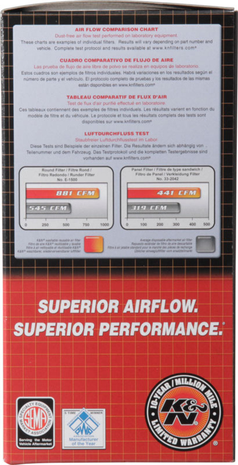 K&N 09+ Nissan GTR Drop In Air Filter - Mammoth Racing -