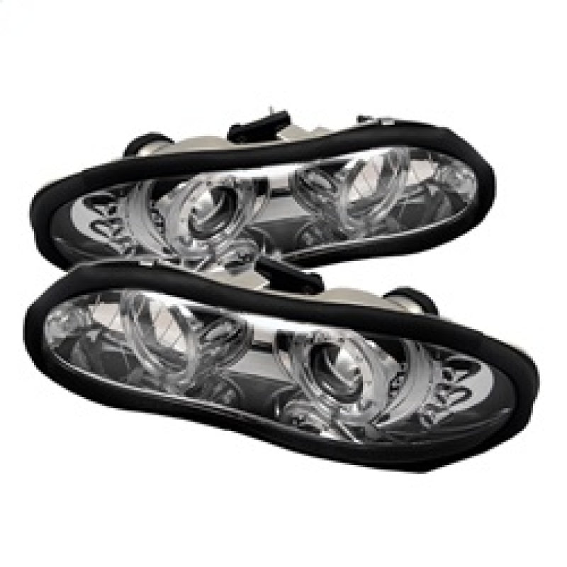 Spyder Chevy Camaro 98-02 Projector Headlights LED Halo LED Chrm - Low H1 PRO-YD-CCAM98-HL-C - Mammoth Racing -