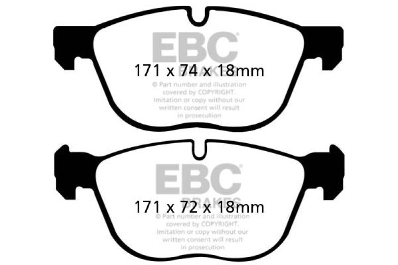 EBC 07-10 BMW X5 3.0 Redstuff Front Brake Pads - My Store