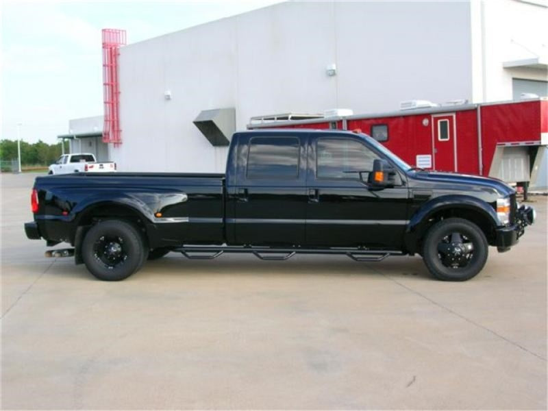 N-Fab Nerf Step 99-16 Ford F-250/350 Super Duty Crew Cab 8ft Bed - Gloss Black - Bed Access - 3in - Mammoth Racing -