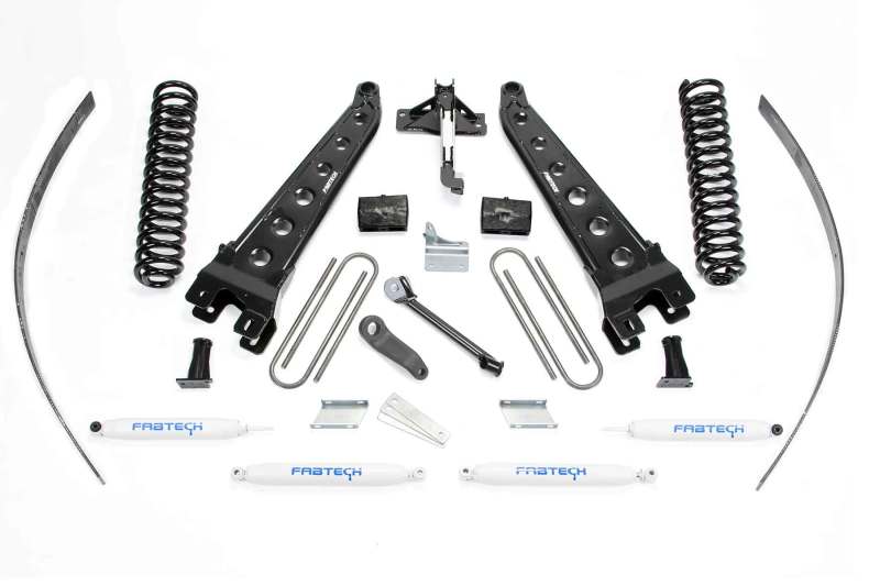 Fabtech 08-16 Ford F250 4WD w/Factory Overload 8in Rad Arm Sys w/Coils & Perf Shks - Mammoth Racing -