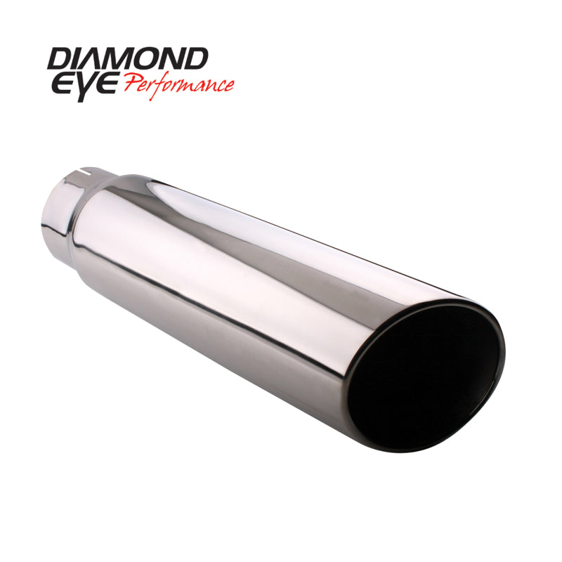 Diamond Eye TIP 5inX6inX18in BOLT-ON ROLLED-ANGLE 15-DEGREE ANGLE CUT 15-DEGREE ANGLE CUT - Mammoth Racing -