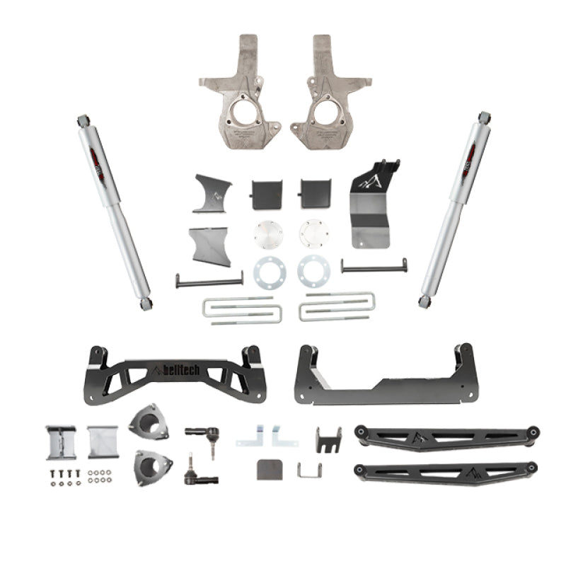 Belltech 07-16 Chevrolet Silverado / GMC Sierra 1500 4WD 7-9in Suspension Lift Kit w/ Shocks - Mammoth Racing -