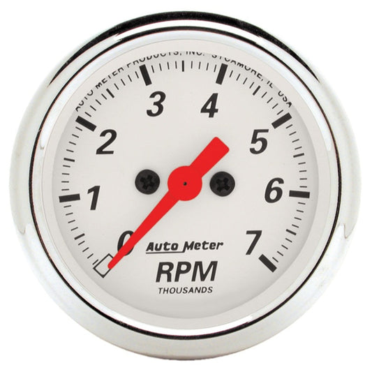 Autometer Arctic White 2-1/16in 7k RPM In-Dash Tachometer - My Store