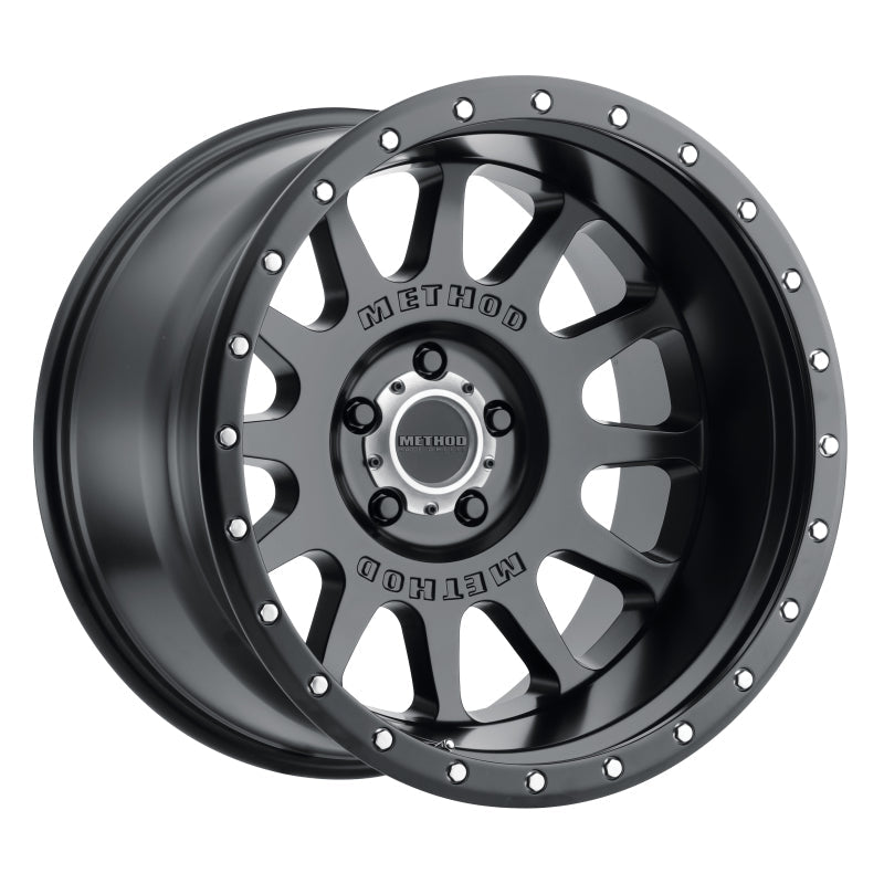 Method Mr605 NV 20x9 -12mm Offset 5x150 110.5mm CB Matte Black Wheel - Mammoth Racing -