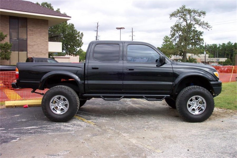 N-Fab Nerf Step 01-04 Toyota Tacoma Double Cab 5ft Bed - Gloss Black - W2W - 3in - Mammoth Racing -