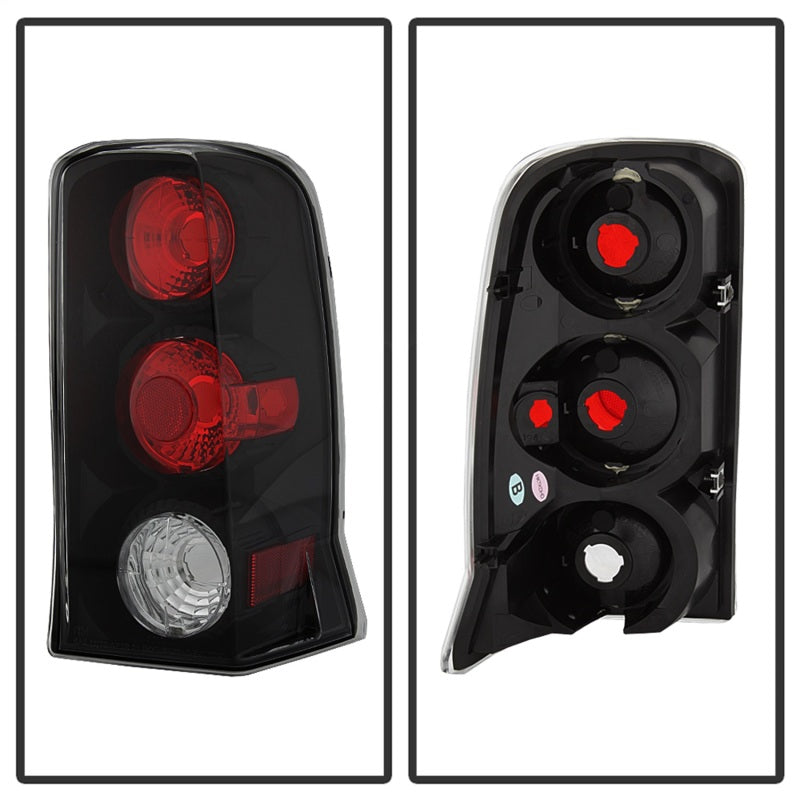 Spyder Cadillac Escalade SUV (Not EXT)02-06 Euro Style Tail Lights Black ALT-YD-CE02-BK - Mammoth Racing -
