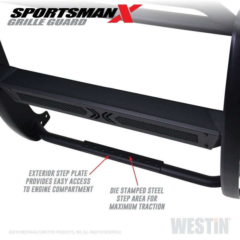 Westin 14-21 Toyota 4Runner (Excl. Limited) Sportsman X Grille Guard - Textured Black - Mammoth Racing -