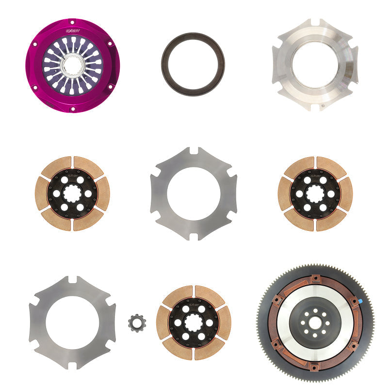 Exedy 2004-2014 Subaru Impreza WRX STI H4 Hyper Triple Cerametallic Clutch Rigid Disc Pull Type - Mammoth Racing -