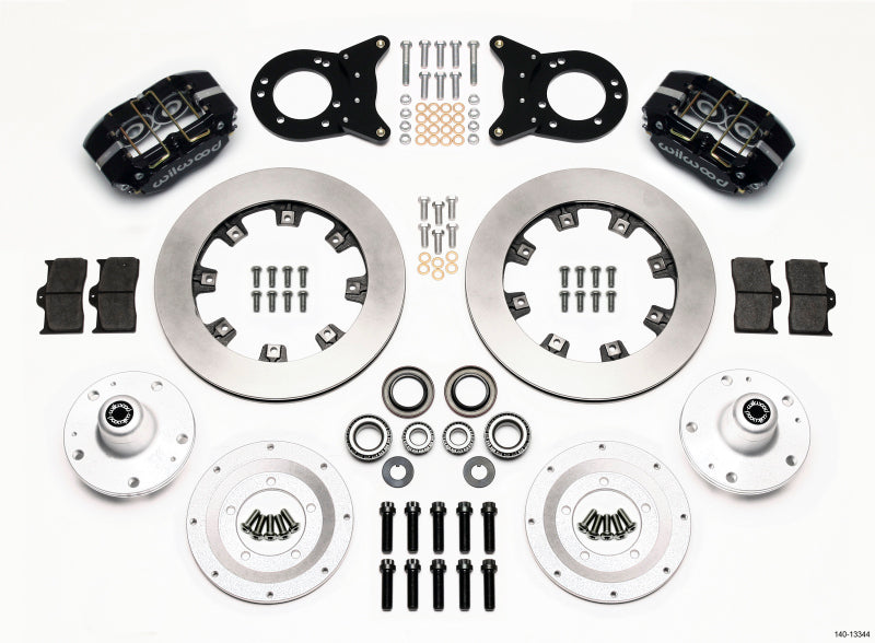 Wilwood Dynapro Dust-Boot Front Kit 12.19in 1965-1969 Mustang Disc & Drum Spindle - My Store