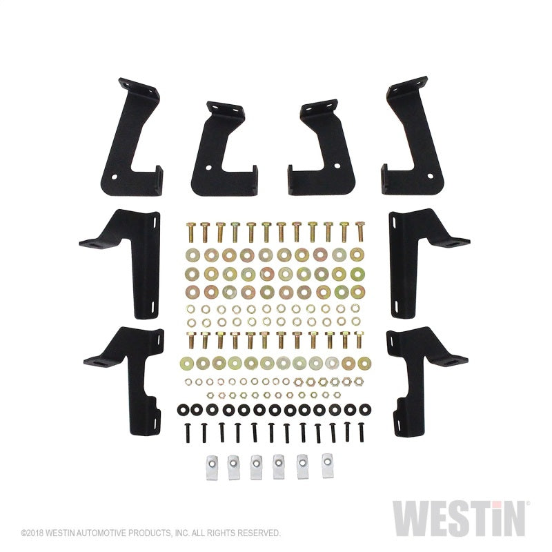 Westin 07-18 Jeep Wrangler JK 2dr. HDX Stainless Drop Nerf Step Bars - Tex. Blk - Mammoth Racing -