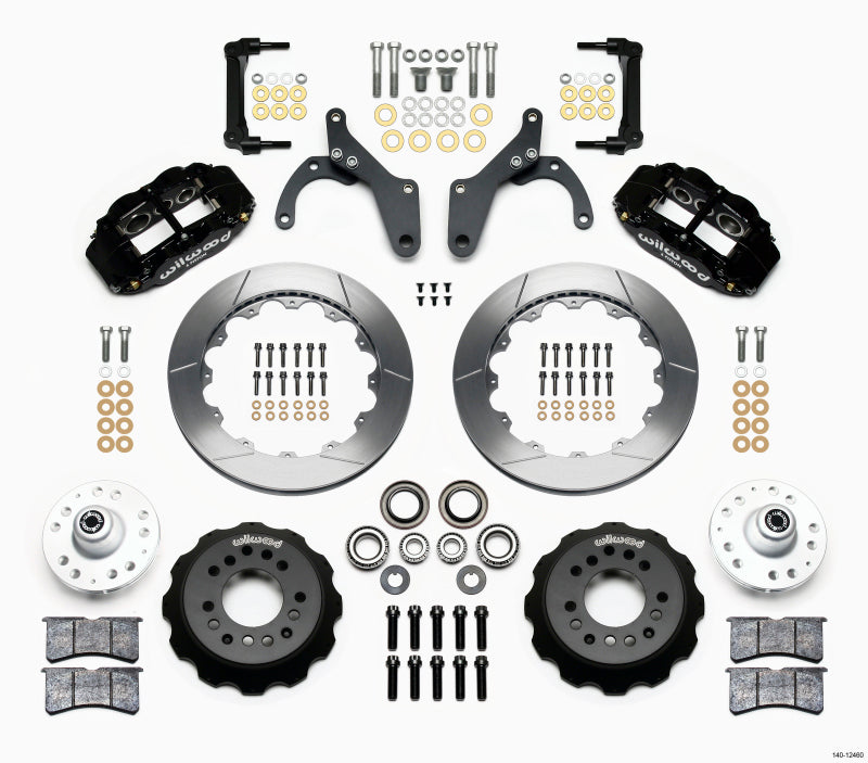 Wilwood Narrow Superlite 6R Front Hub Kit 12.88in 59-64 Chevy Impala / 63-64 Corvette - Mammoth Racing -
