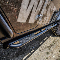 Westin 18-23 Jeep Wrangler JL Unlimited 4dr Rock Slider - Textured Black - Mammoth Racing -