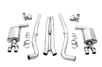 AWE Tuning 2017+ Challenger 5.7L Touring Edition Exhaust - Non-Resonated - Chrome Silver Quad Tips - Mammoth Racing -