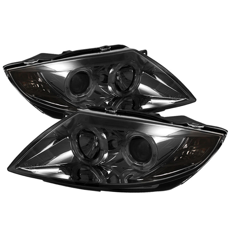 Spyder BMW Z4 03-08 Projector Headlights Halogen Model Only - LED Halo Smoke PRO-YD-BMWZ403-HL-SM - Mammoth Racing -