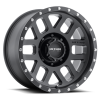 Method Mr306 Mesh 18x9 +18mm Offset 8x170 130.81mm CB Matte Black Wheel - Mammoth Racing -