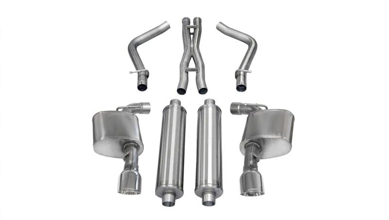 Corsa 12-13 Dodge Charger SRT-8 6.4L V8 Polished Xtreme Cat-Back Exhaust - Mammoth Racing -