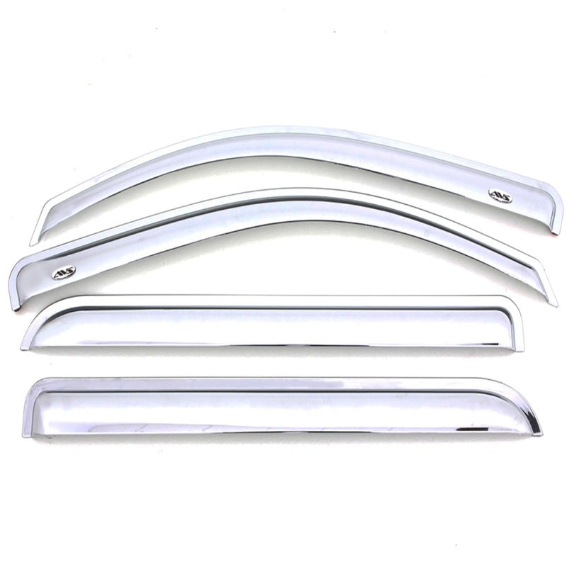 AVS 13-19 Ford Escape Ventvisor Front & Rear Window Deflectors 4pc - Chrome - Mammoth Racing -